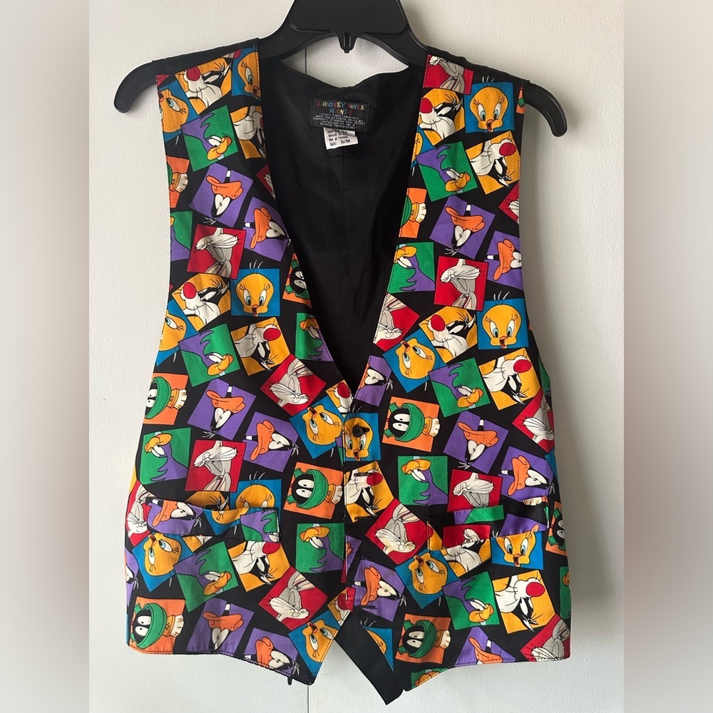 Looney Tunes mania silk vest size S/M